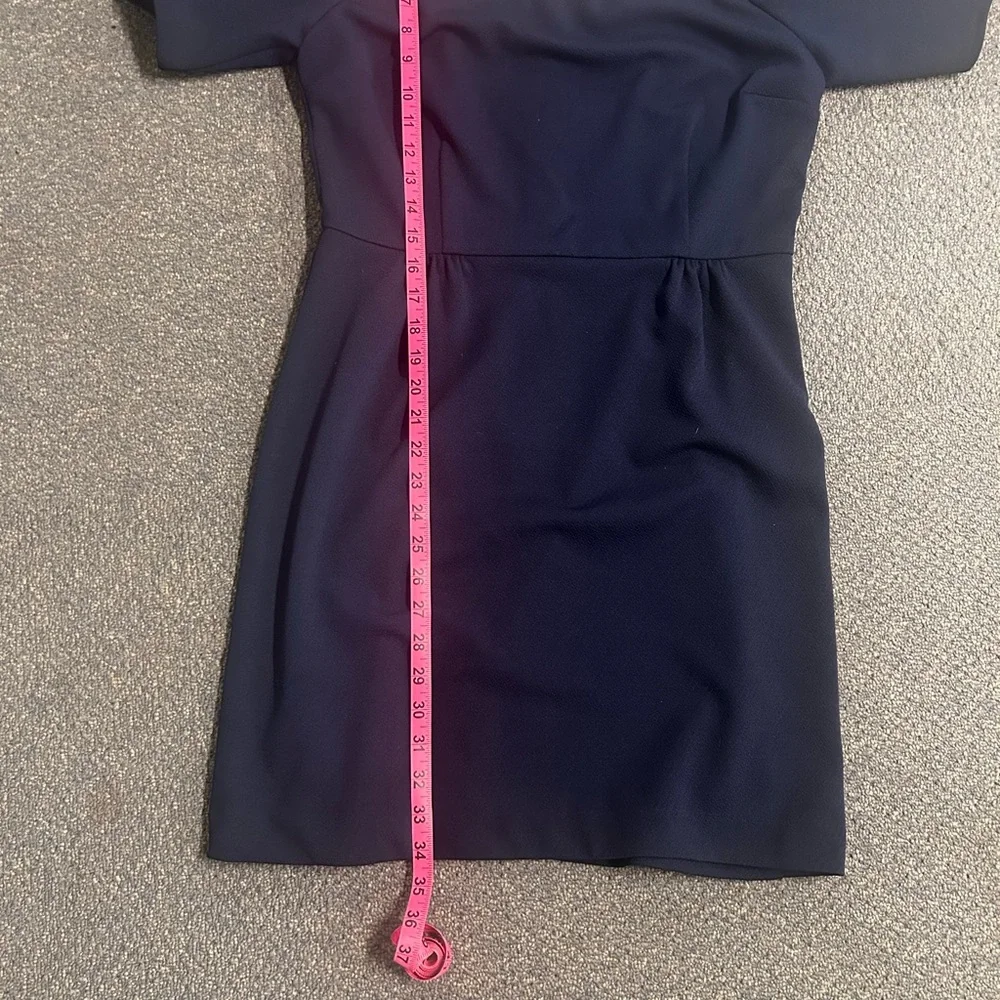 Trina Turk Navy Off-Shoulder Mini Dress - Picture 8 of 9